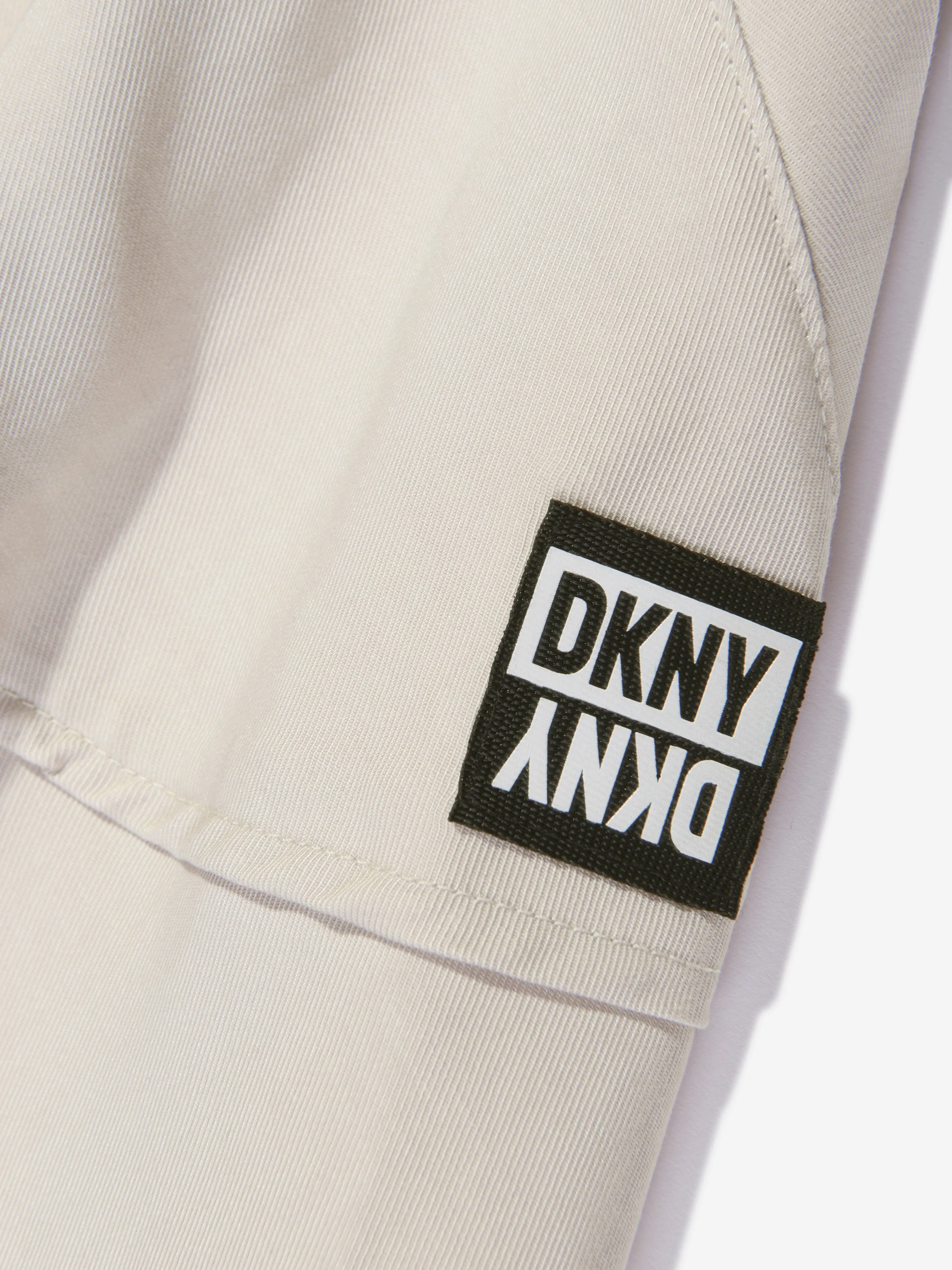 DKNY Girls Zip Up Long Skirt in White