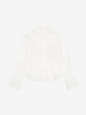 DL1961 Girls Simona Shirt in White