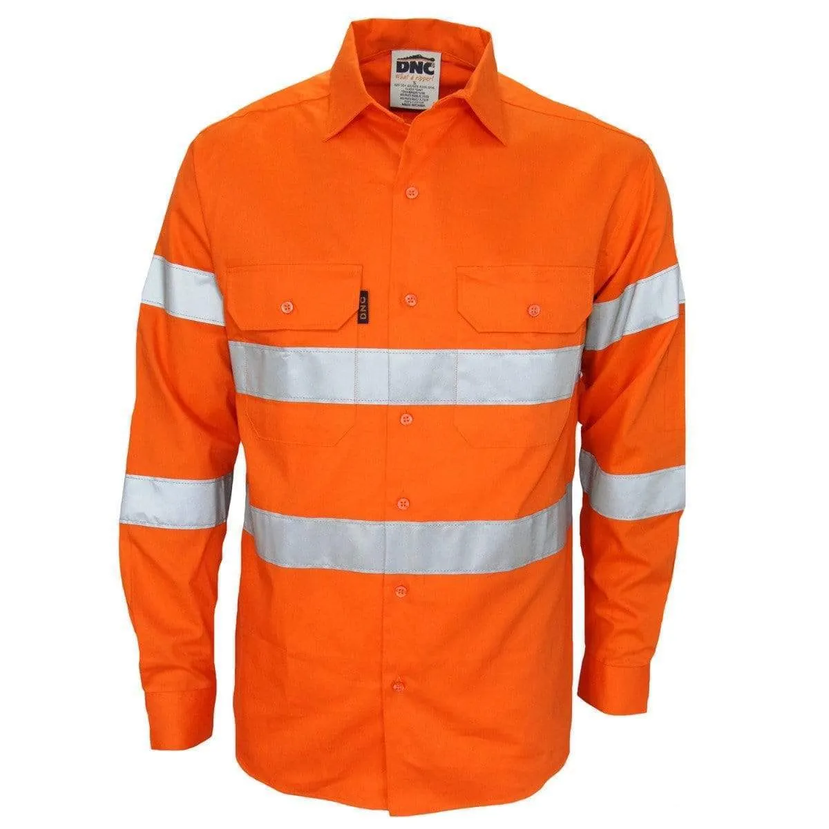 Dnc Workwear Hi-vis Bio-motion Taped Shirt - 3977