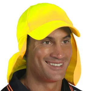 Dnc Workwear Hi-vis Cap With Flap - H023