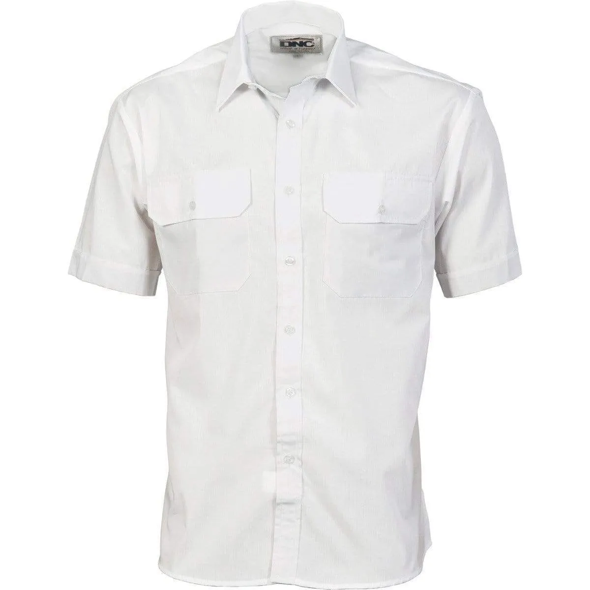 Dnc Workwear Polyester Cotton Short Sleeve Work Shirt - 3211