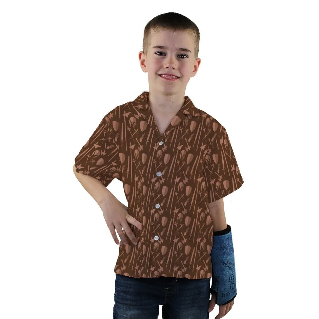 Dnd Fighter Class Youth Hawaiian Shirt