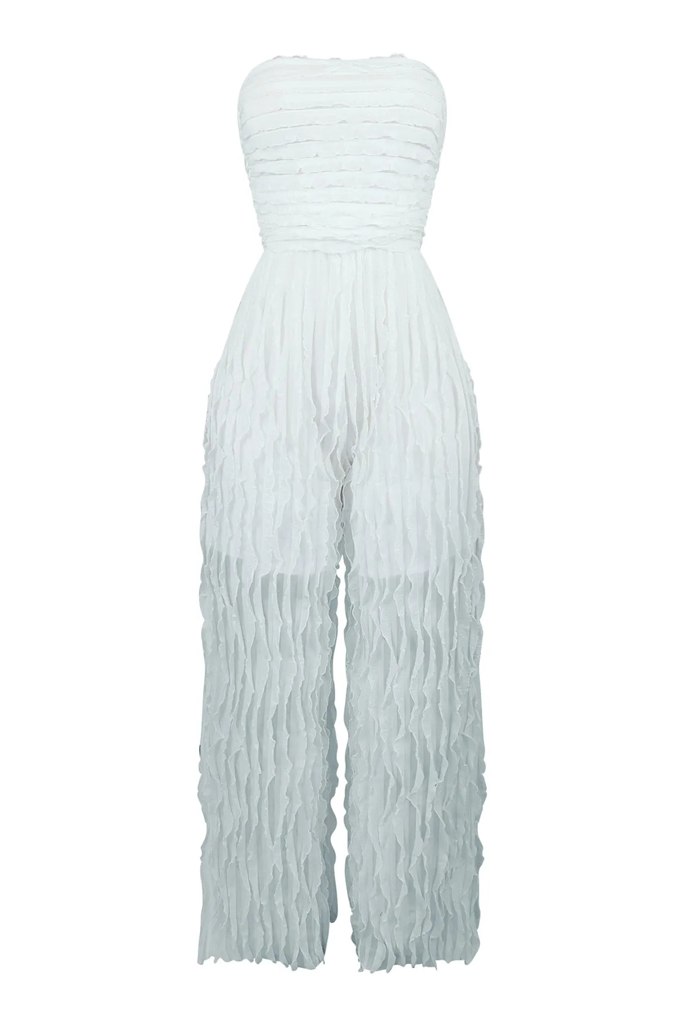 Do It Better Tube Ruffle Jumpsuit