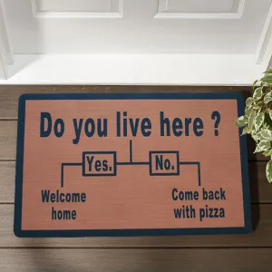 Do You Live Here Funny Anti-slip Doormat