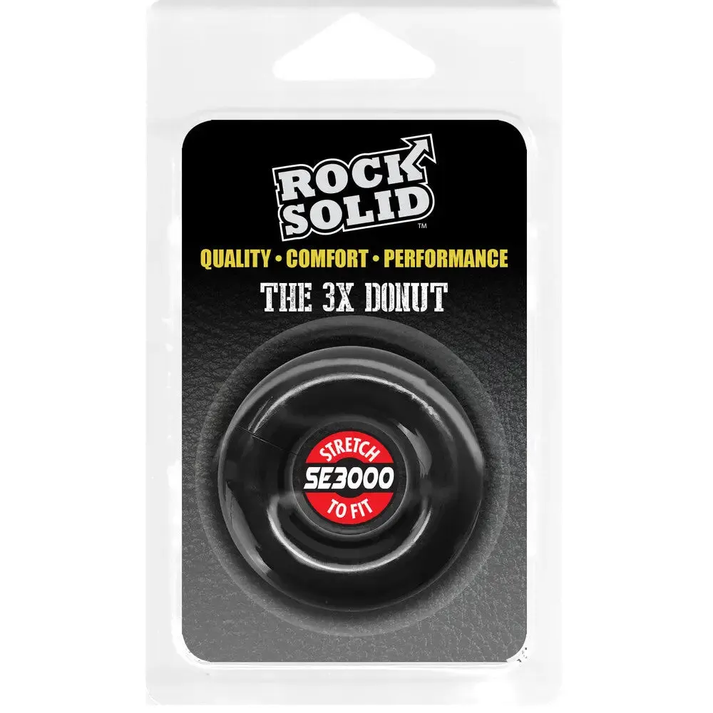 Doc Johnson Rubber Black Cock Ring for Him