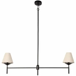 Dodie Linear Chandelier, Jet Black