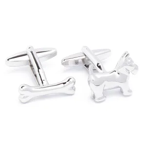 Dog and Bone Cufflinks