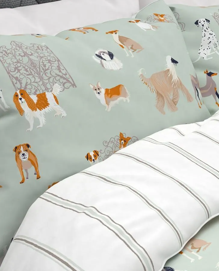 Dog Days Printed Duvet Cover Bedset