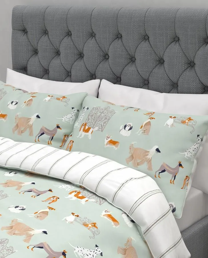 Dog Days Printed Duvet Cover Bedset