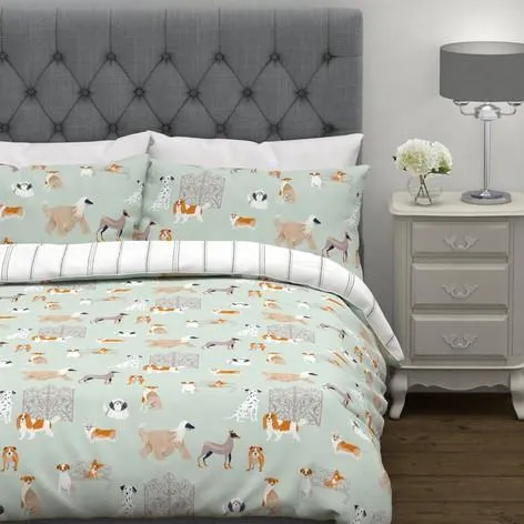 Dog Days Printed Duvet Cover Bedset