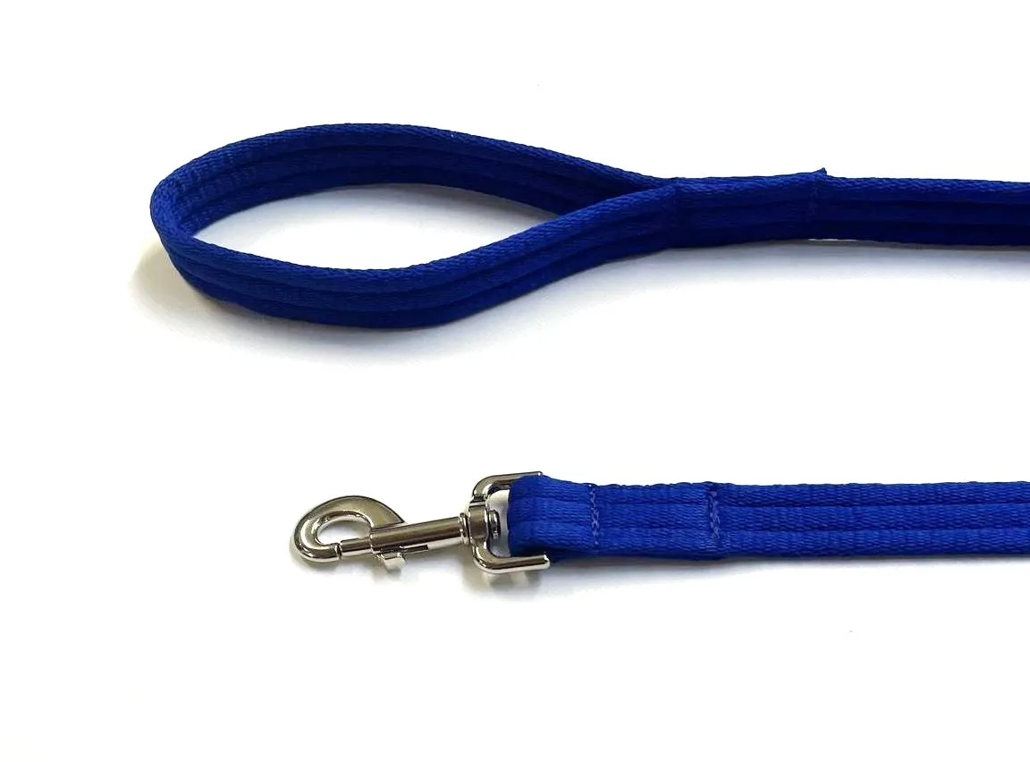 Dog Lead Walking Leash Short Training Lead 45" And 76" Long 20mm 25mm Soft Air Webbing In Various Colours