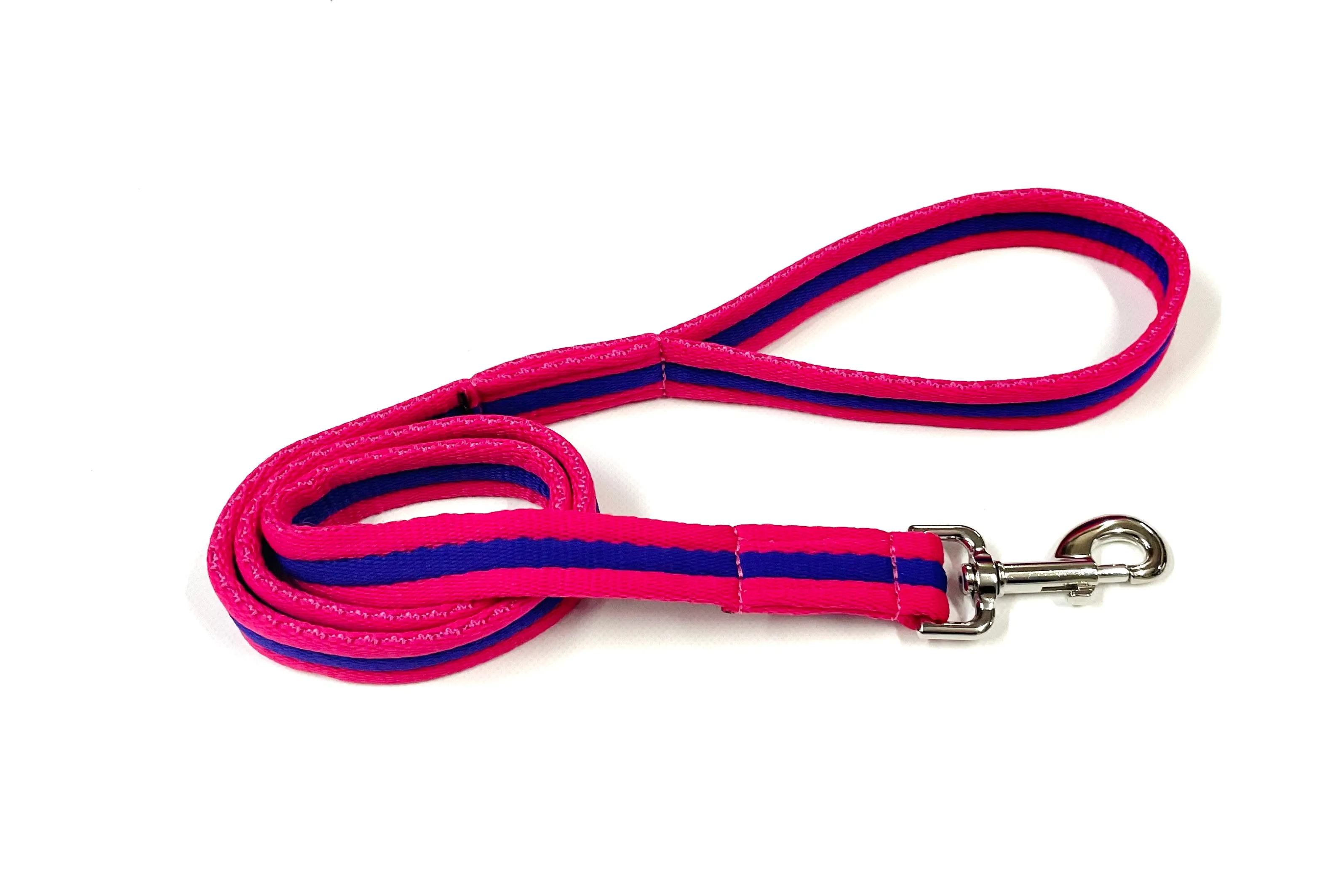 Dog Lead Walking Leash Short Training Lead 45" And 76" Long 20mm 25mm Soft Air Webbing In Various Colours