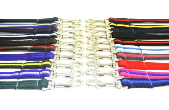 Dog Lead Walking Leash Short Training Lead 45" And 76" Long 20mm 25mm Soft Air Webbing In Various Colours