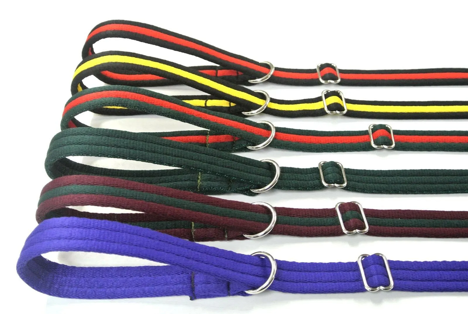 Dog Slip Leads Training Obedience Walking Leash 72"/6ft Long 20mm 25mm Air Webbing 24 Colours