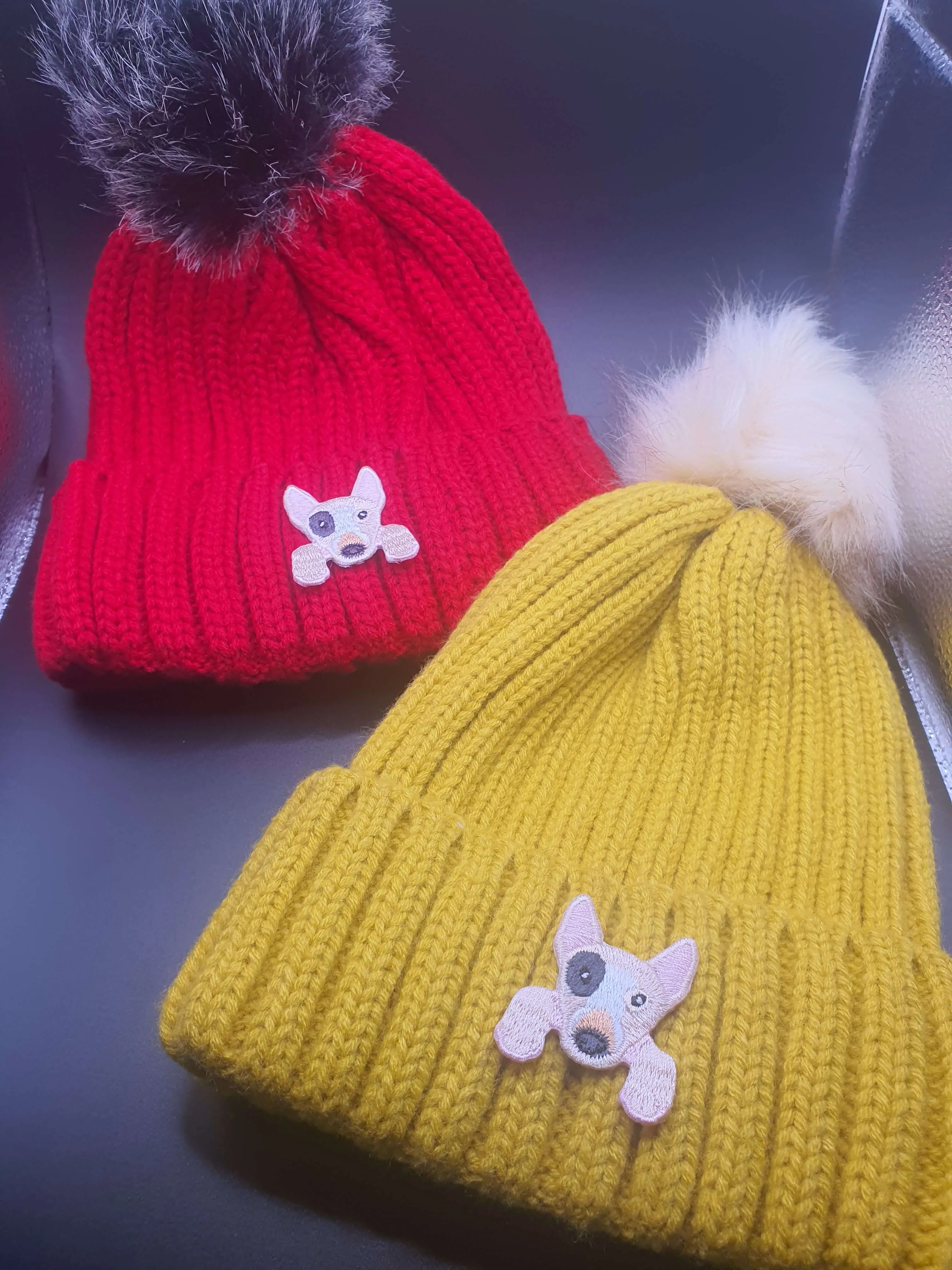 Dog Themed Knitted Beanies