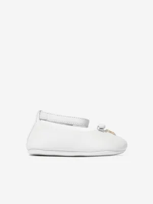 Dolce & Gabbana Baby Girls Leather Pre-Walkers in White