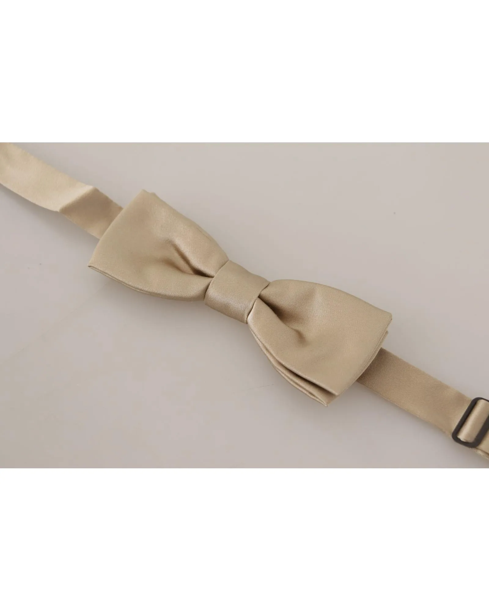 Dolce & Gabbana Beige Silk Bow Tie