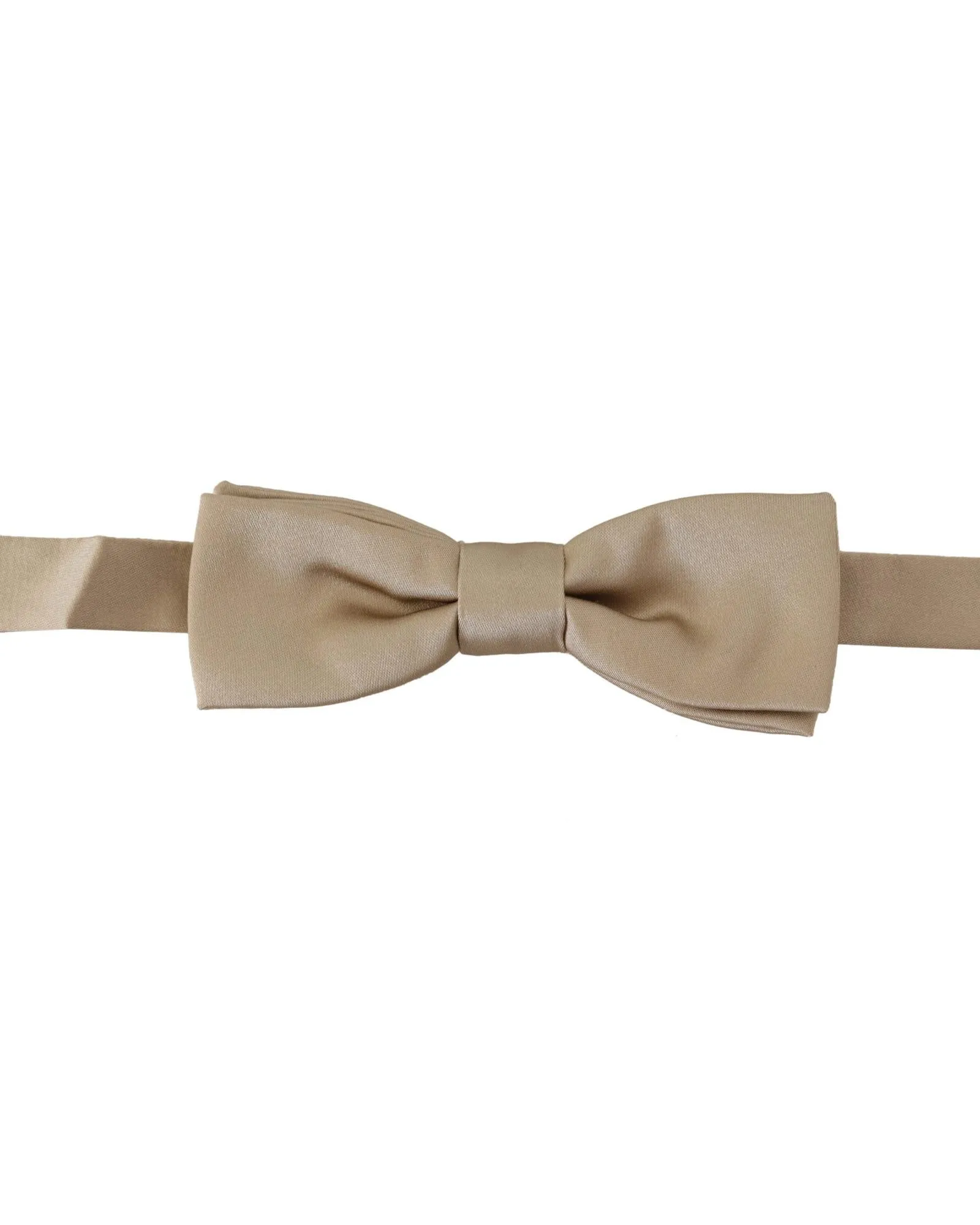 Dolce & Gabbana Beige Silk Bow Tie