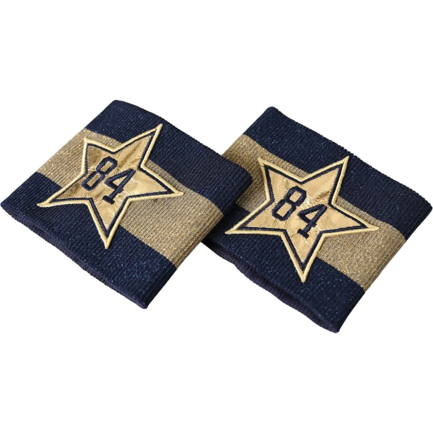 Dolce & Gabbana Black Gold Logo Star 84 Viscose Wristband