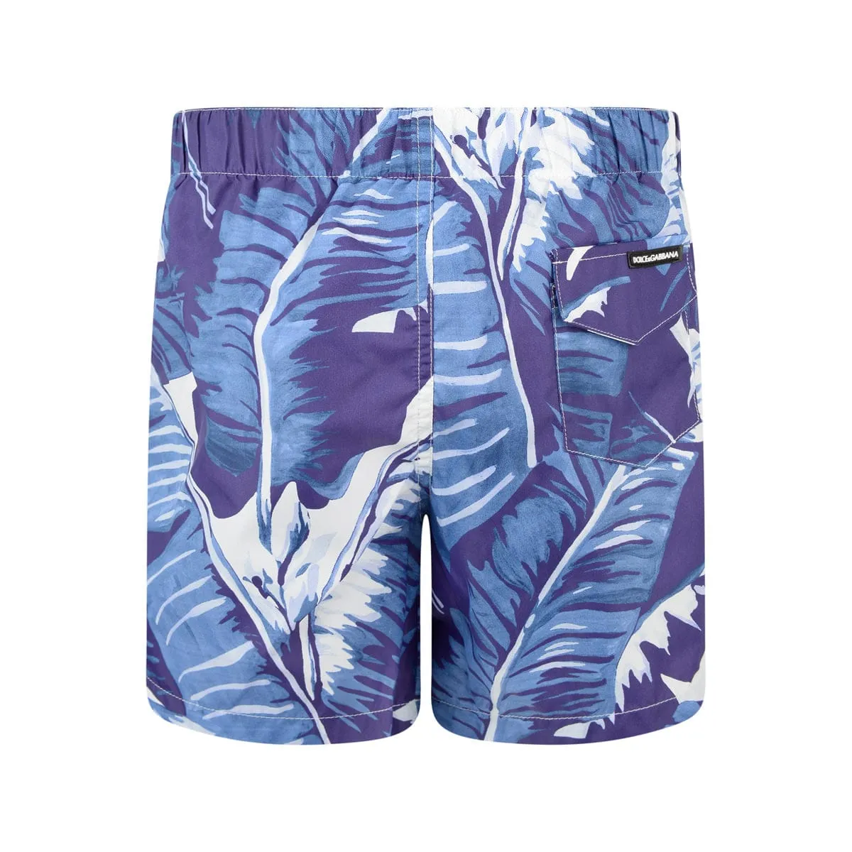 Dolce & Gabbana Boys Banana Leaf Swim Shorts