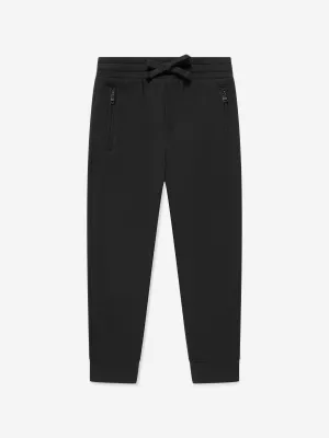 Dolce & Gabbana Boys Branded Joggers in Black