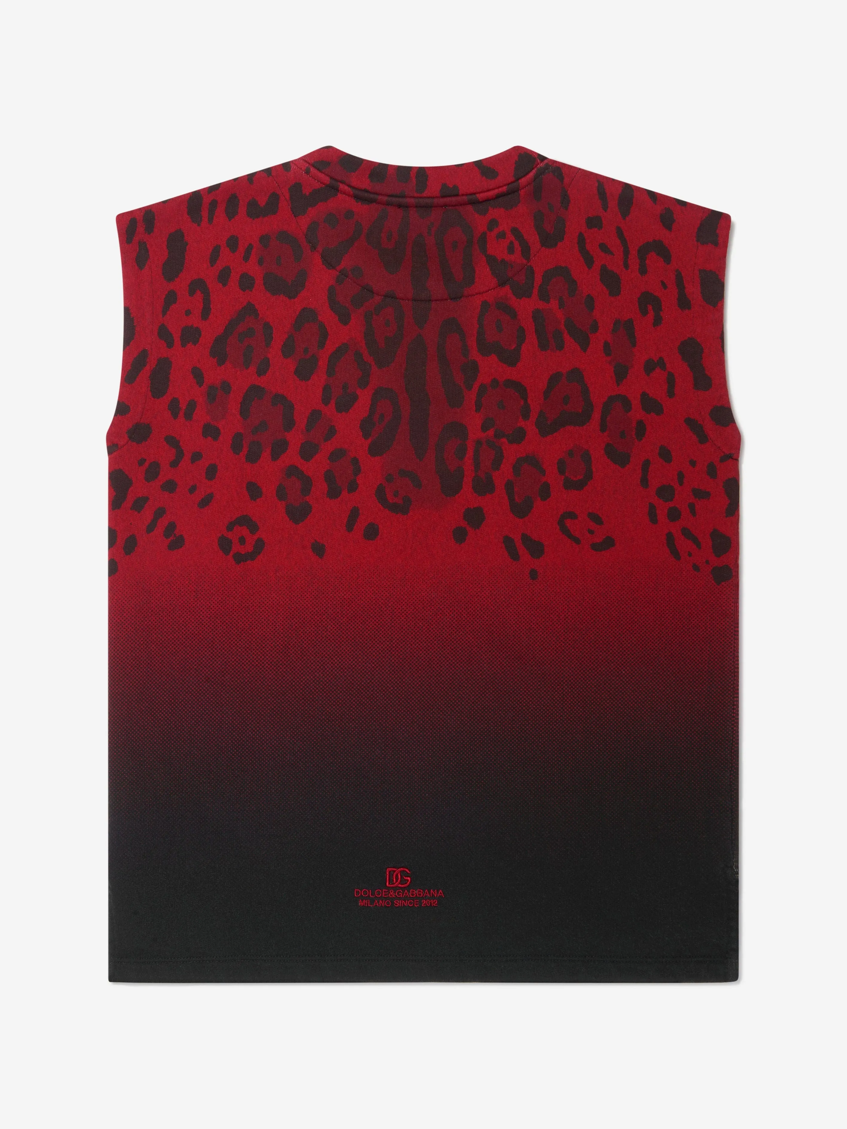 Dolce & Gabbana Boys Cotton Leopard Tank Top