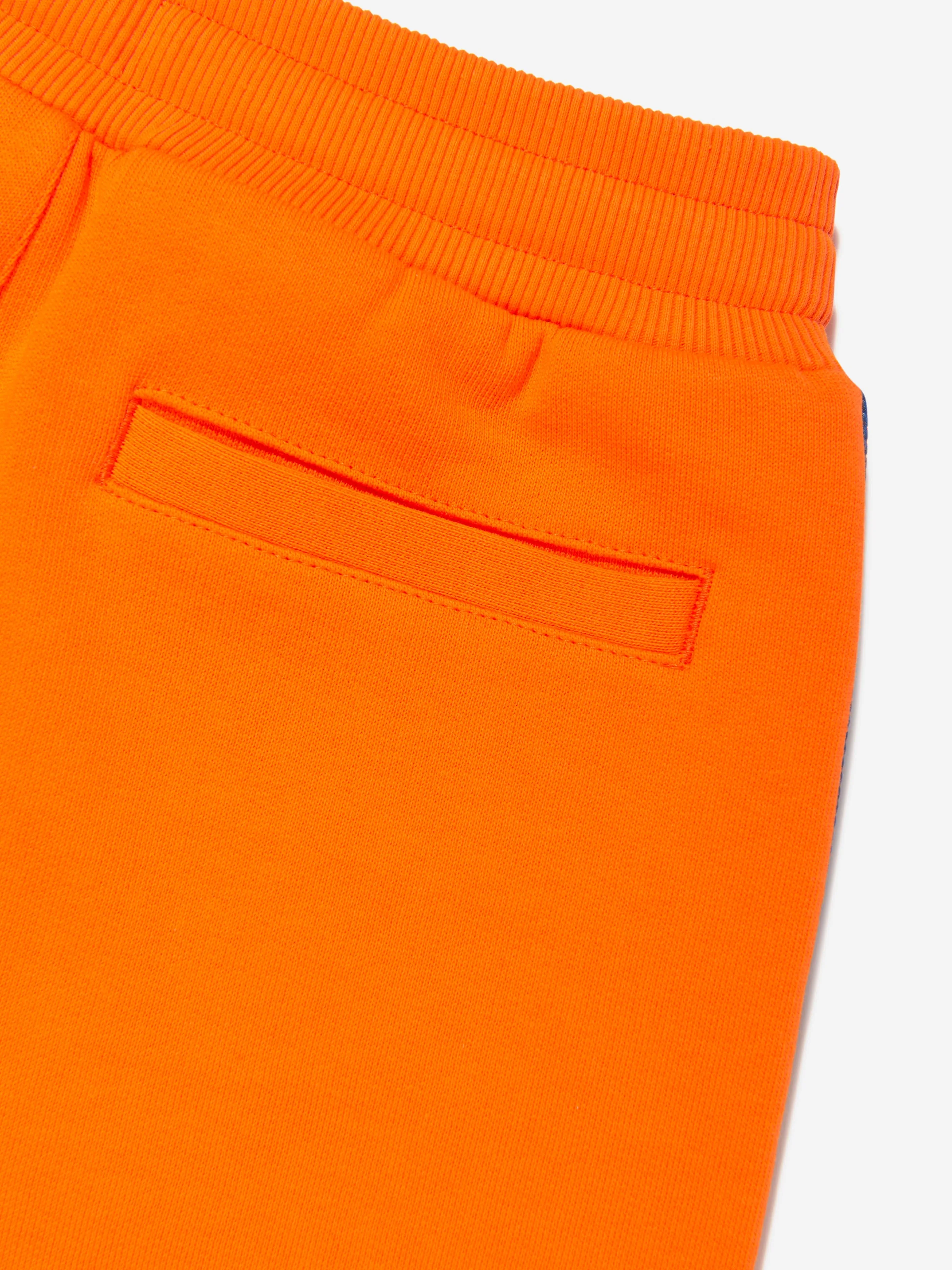 Dolce & Gabbana Boys Logo Band Bermuda Shorts in Orange