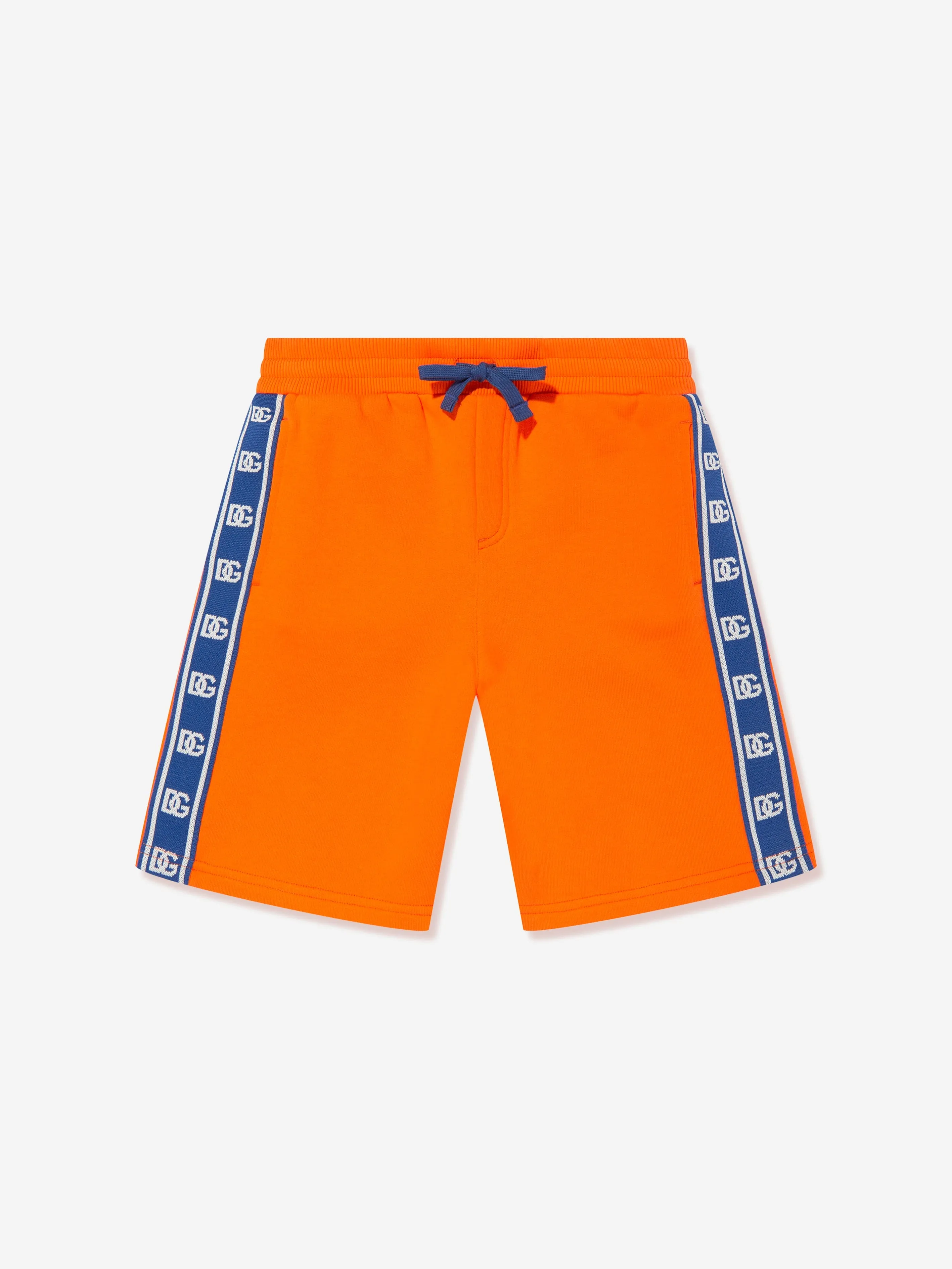 Dolce & Gabbana Boys Logo Band Bermuda Shorts in Orange