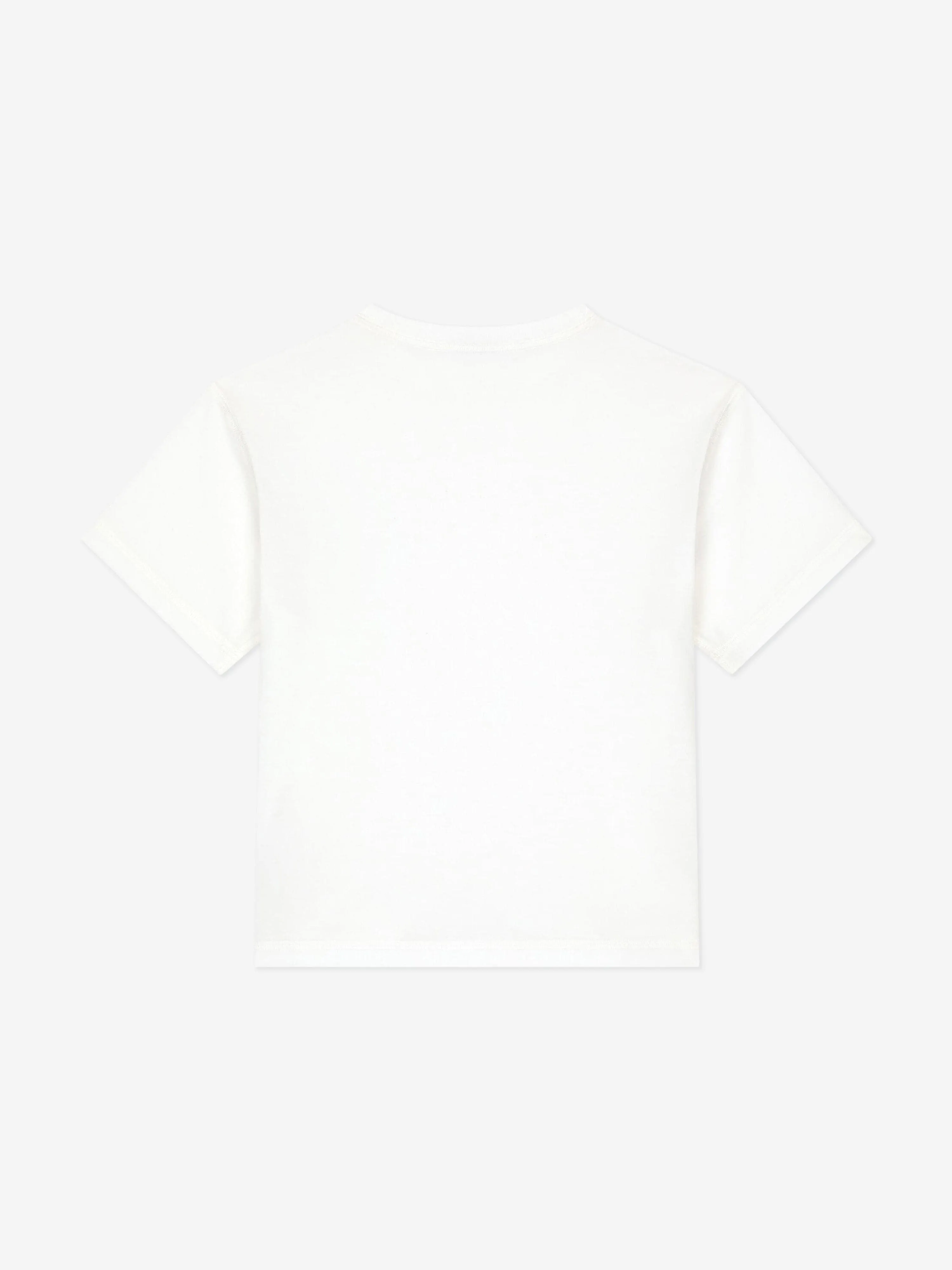 Dolce & Gabbana Boys Patch Logo T-Shirt in White