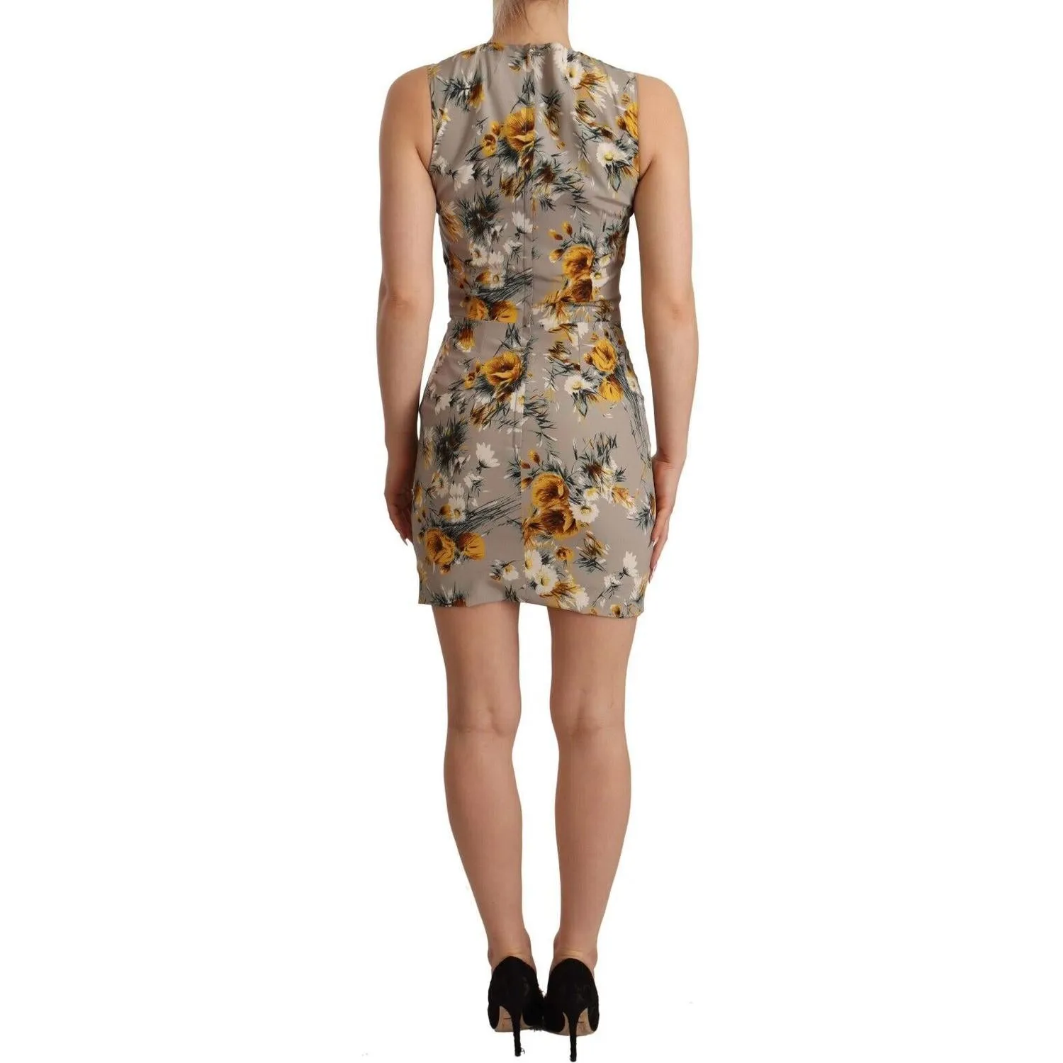 Dolce & Gabbana Elegant Floral Sheath Mini Dress