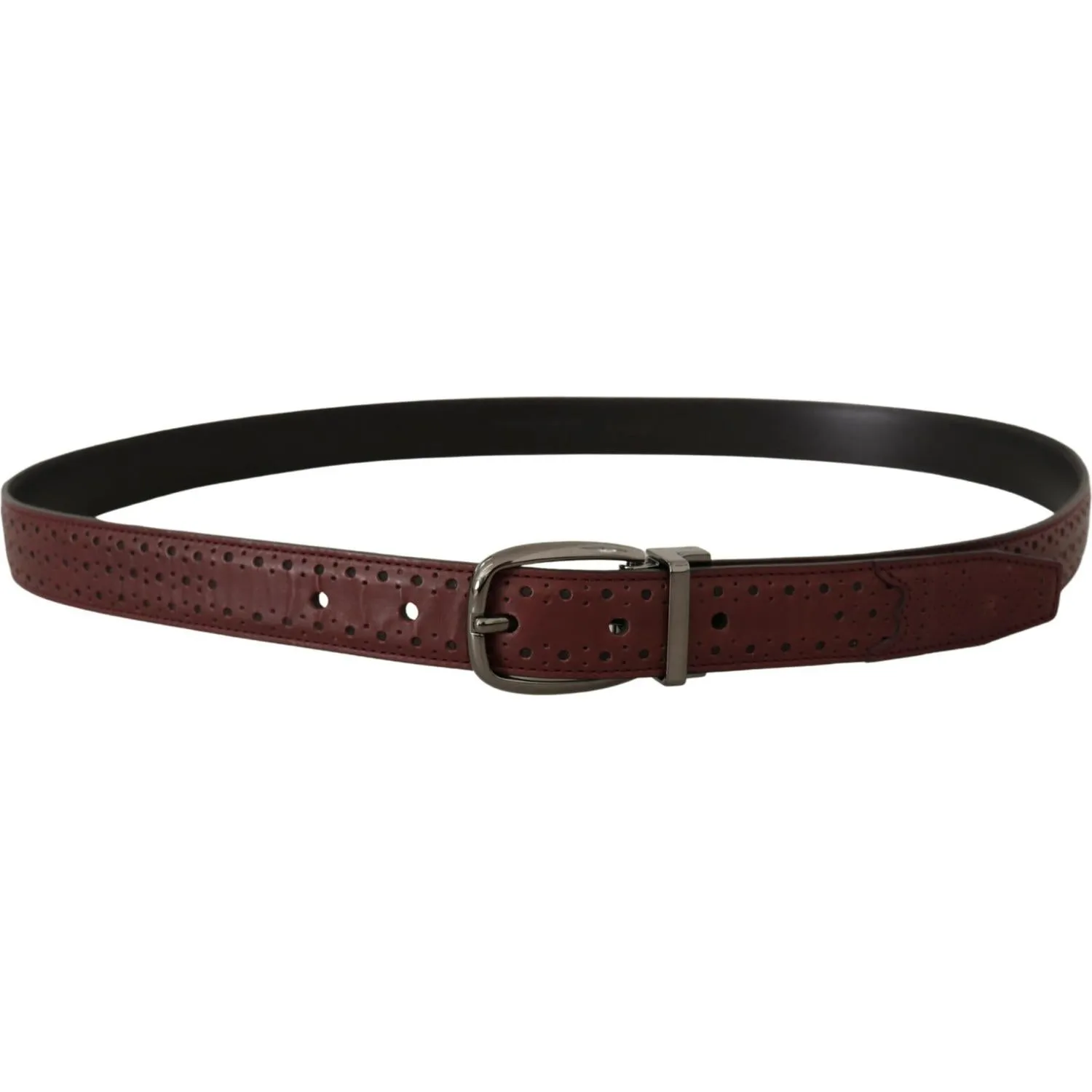 Dolce & Gabbana Elegant Leather Belt with Metal Buckle