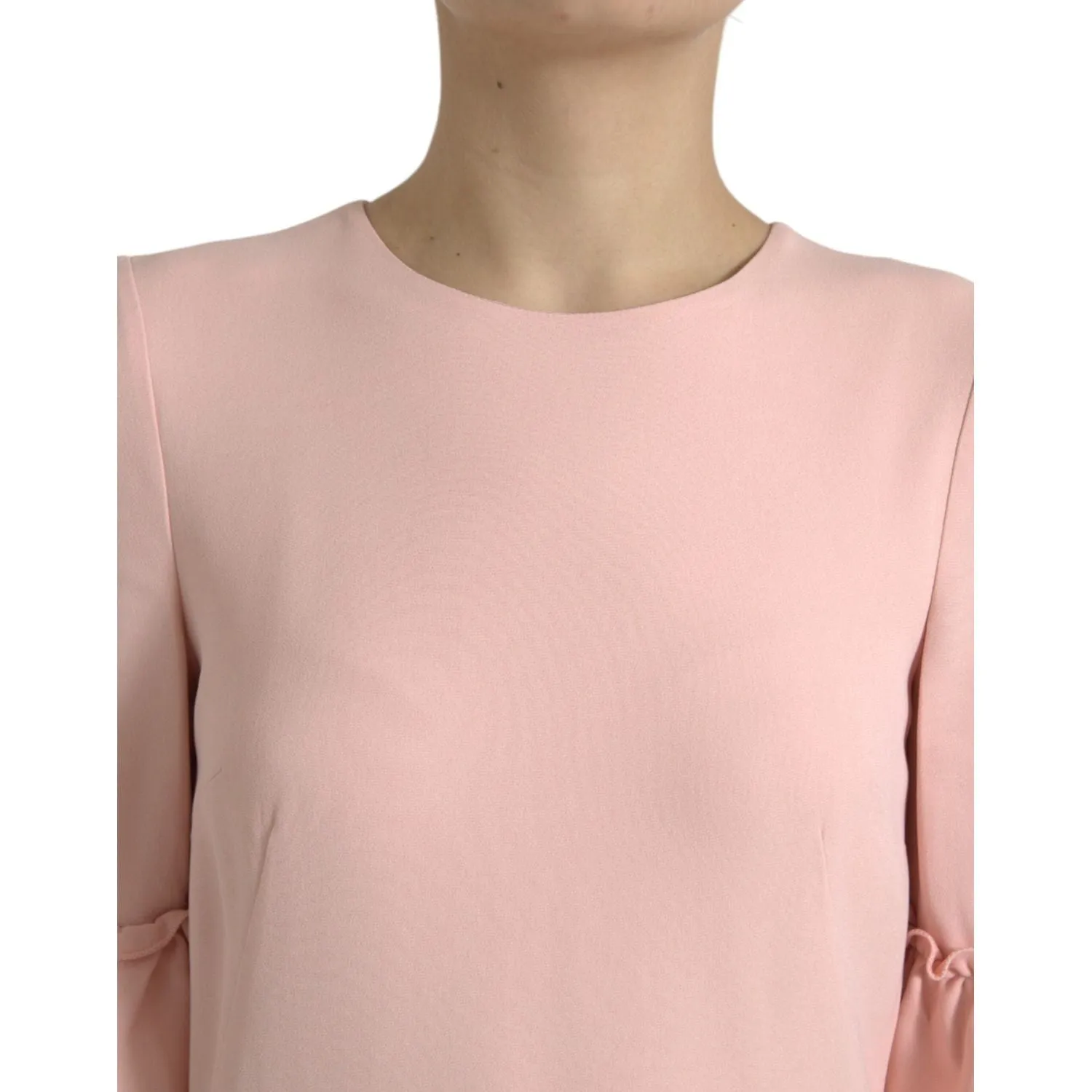 Dolce & Gabbana Elegant Light Pink A-Line Shift Mini Dress