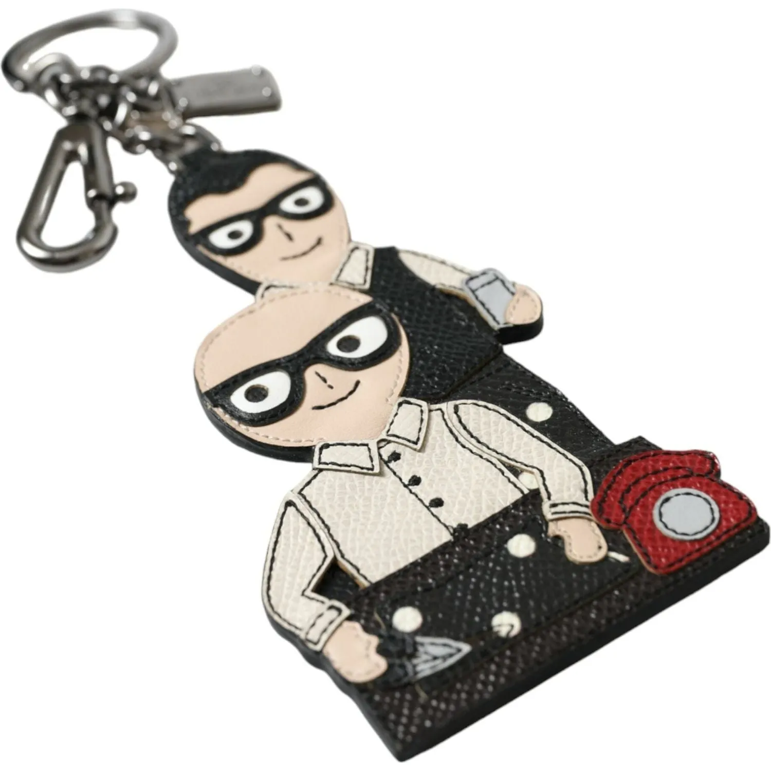 Dolce & Gabbana Elegant Multicolor Leather Keychain