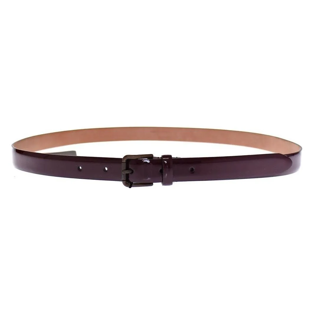 Dolce & Gabbana Elegant Purple Leather Belt