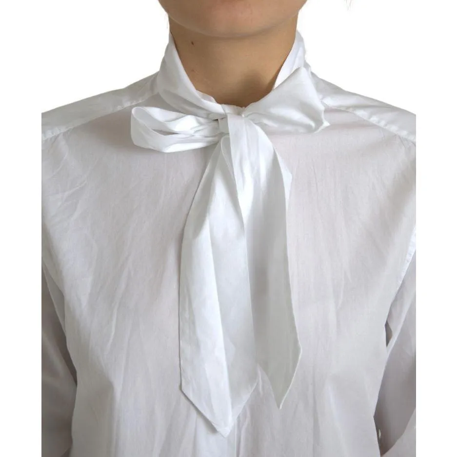 Dolce & Gabbana Elegant White Cotton Long Sleeve Shirt