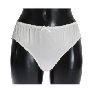 Dolce & Gabbana Elegant White Silk Blend Underwear