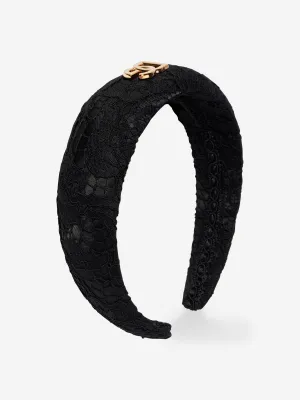 Dolce & Gabbana Girls Branded Headband in Black