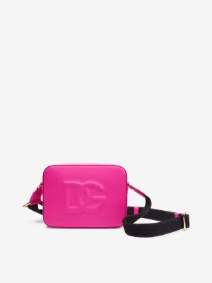 Dolce & Gabbana Girls Leather Logo Bag in Pink