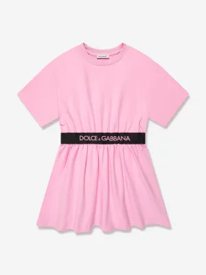 Dolce & Gabbana Girls T-Shirt Dress in Pink