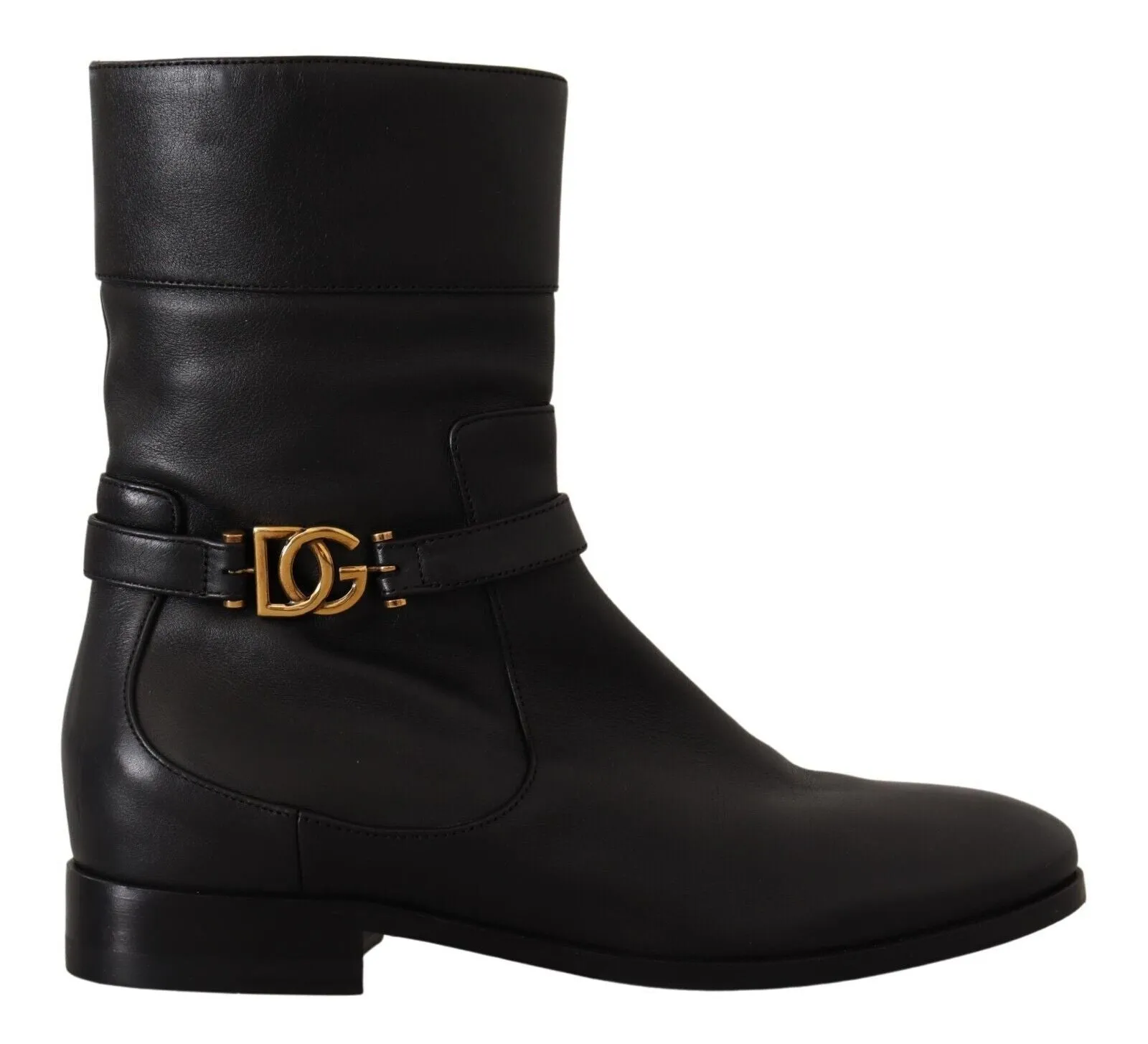 Dolce & Gabbana Logo Biker Boots