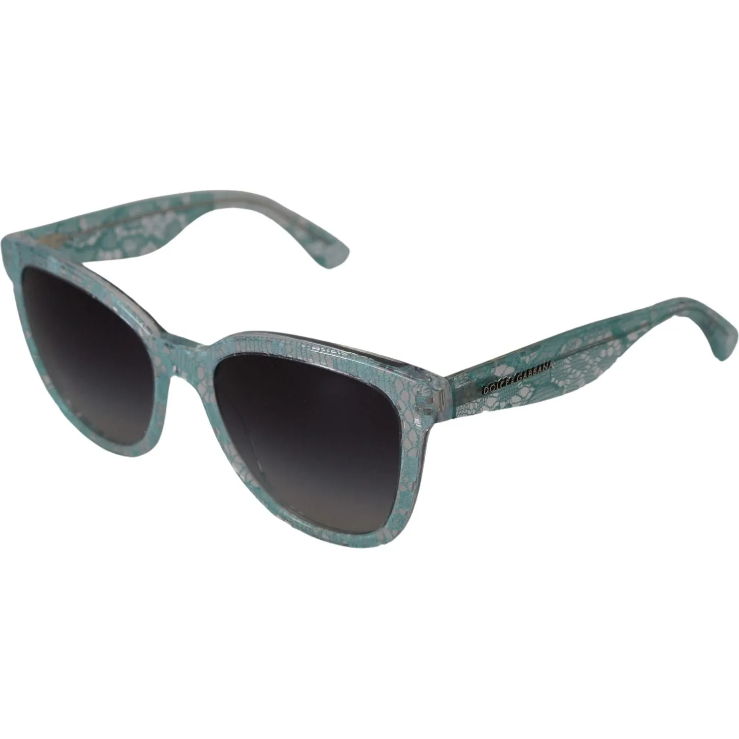 Dolce & Gabbana Sicilian Lace Crystal-Infused Sunglasses