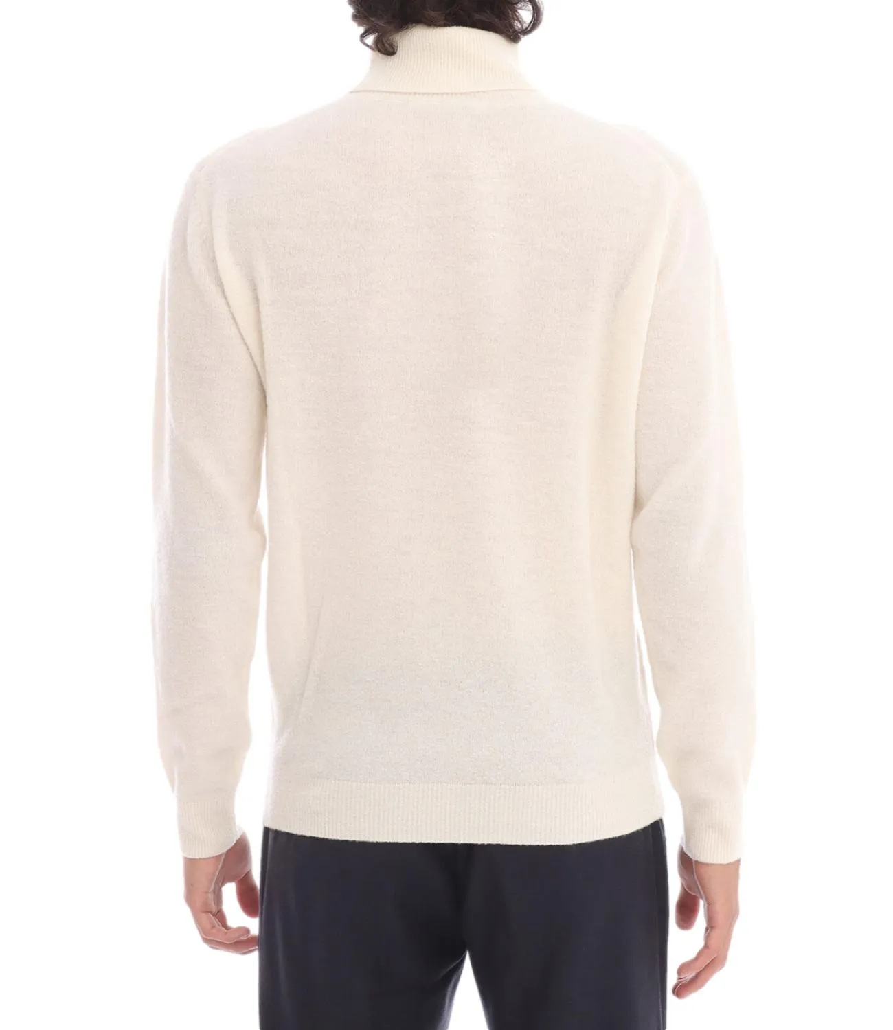 Dolcevita pullover invernale uomo in lana e cashmere