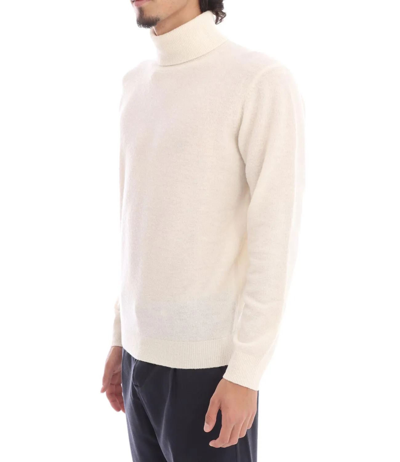 Dolcevita pullover invernale uomo in lana e cashmere