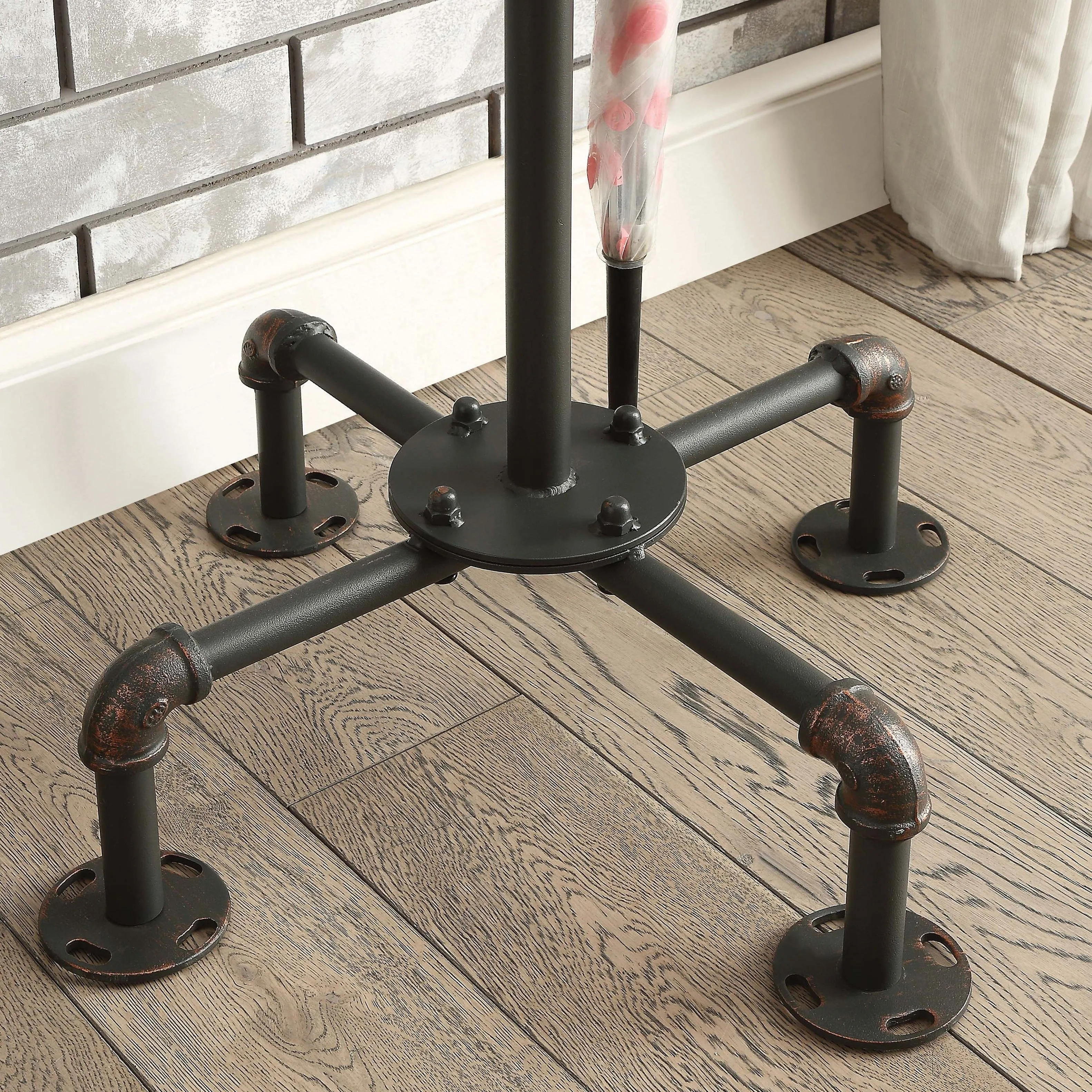 Dolen Industrial Sand Black and Copper Coat Rack