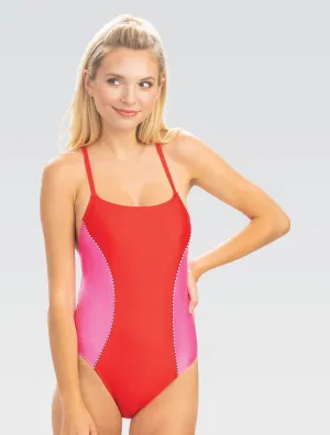 DOLFIN Uglies Revibe Indigo/Bell Flower Hi-Shine Diamondback One Piece Swimsuit