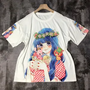 Doll emblessihed tshirt top