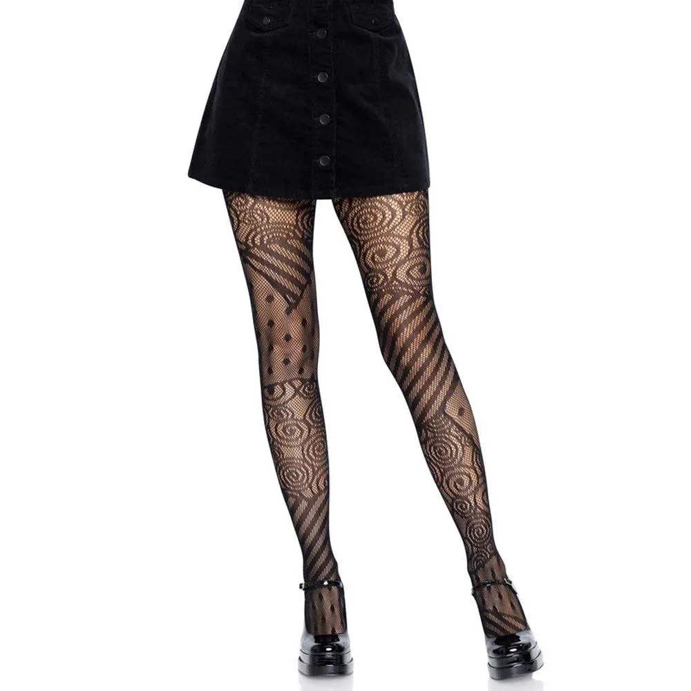 Doll Net Tights - One Size - Black