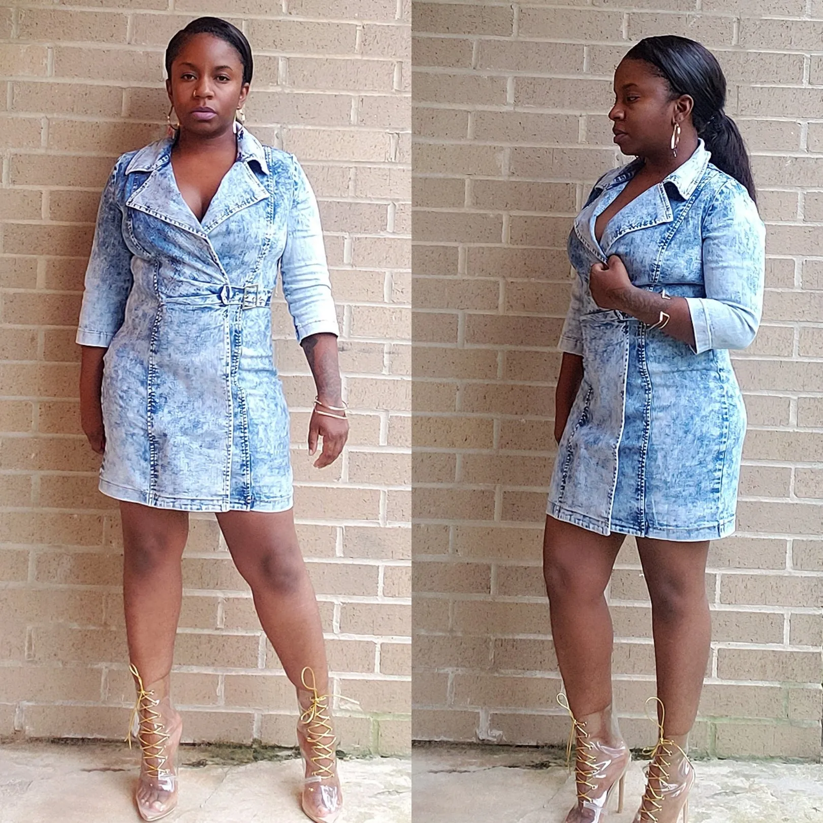 DOLLY - Acid Denim Dress