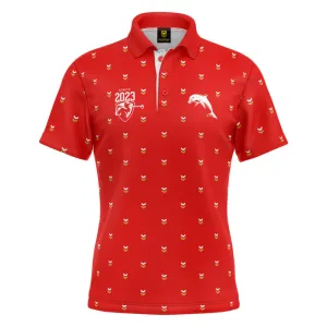 Dolphins Mens Mulligan Golf Polo