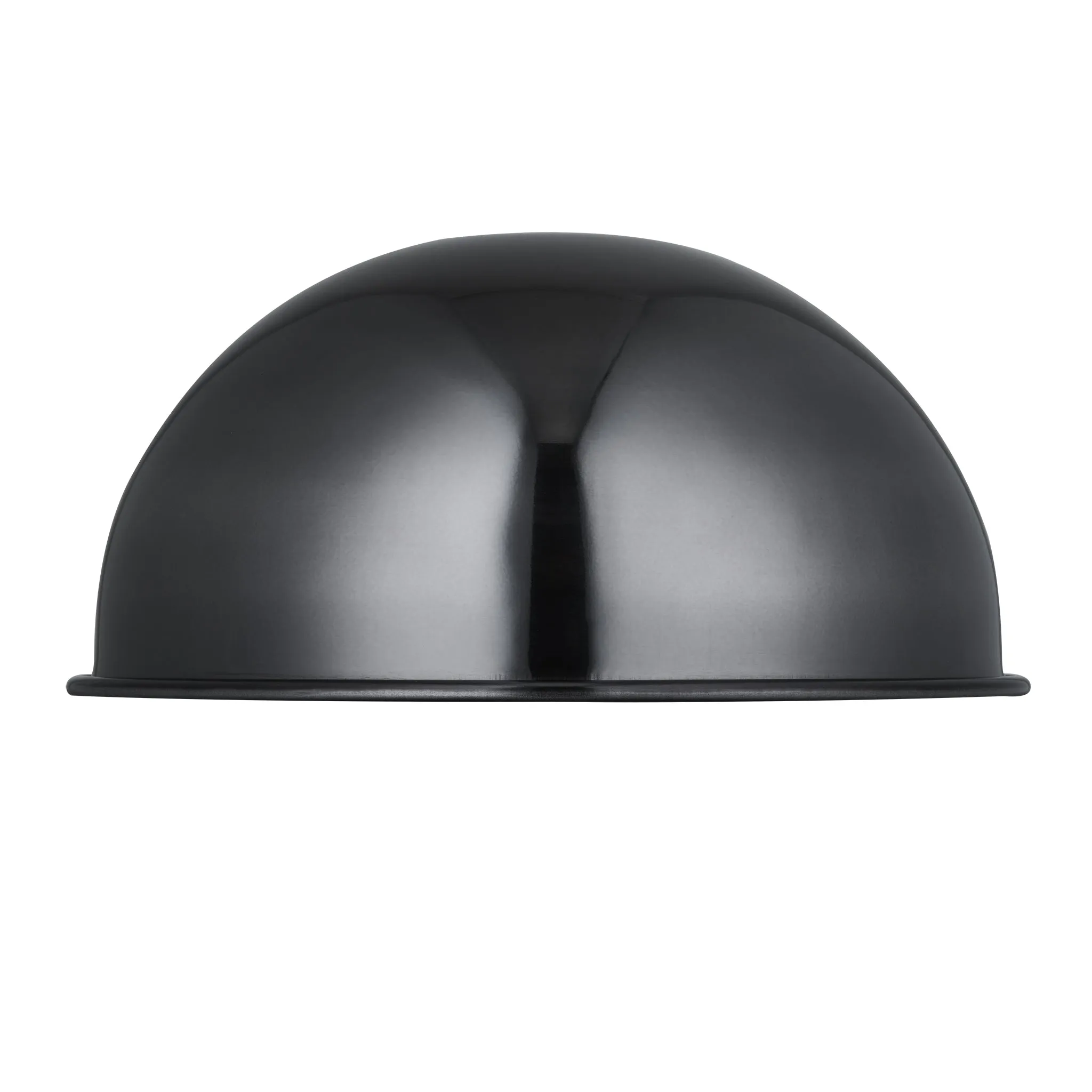 Dome 8 Inch - Shiny Black Nickel - Shade Only